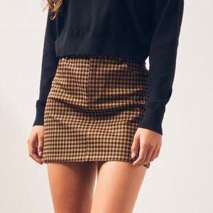 Kendall & Kylie Plaid Skirt